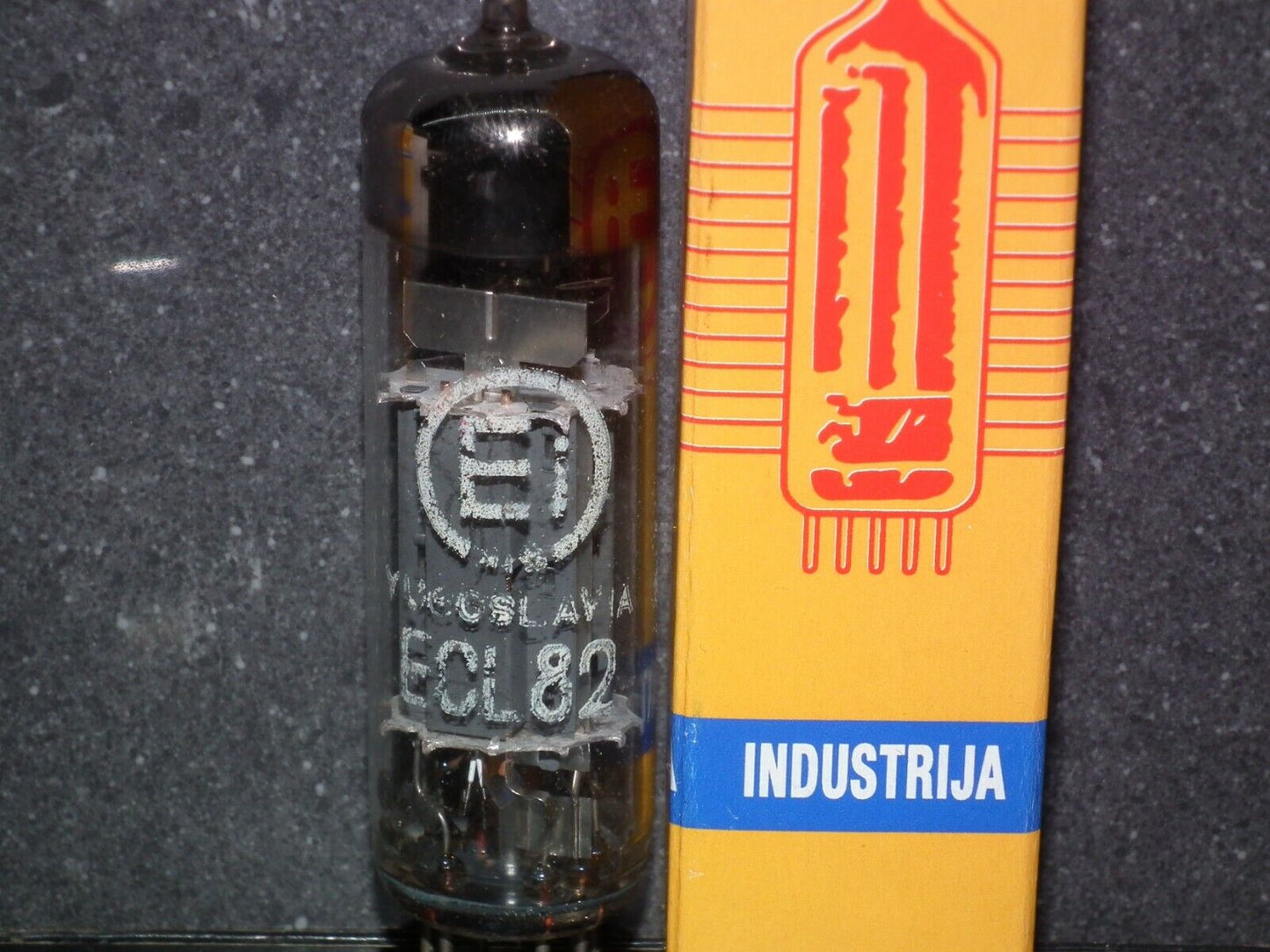 ECL82 6BM8 EI Philips NOS Platinum matched pair, Yugoslavia