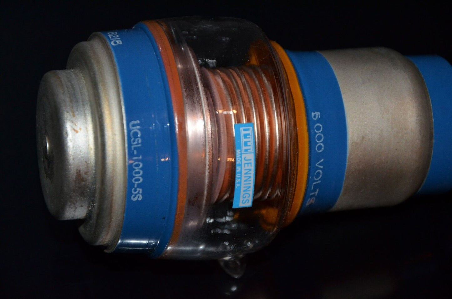 One NOS Jennings variable capacitor UCSL1000-5S 7-1000pF 5000V