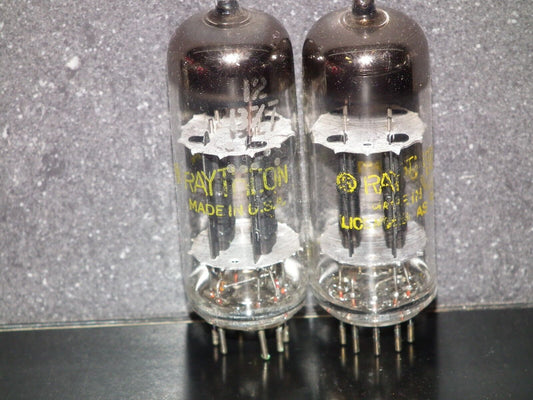 12BZ7 Rahtheon Double Triode Matched Pair