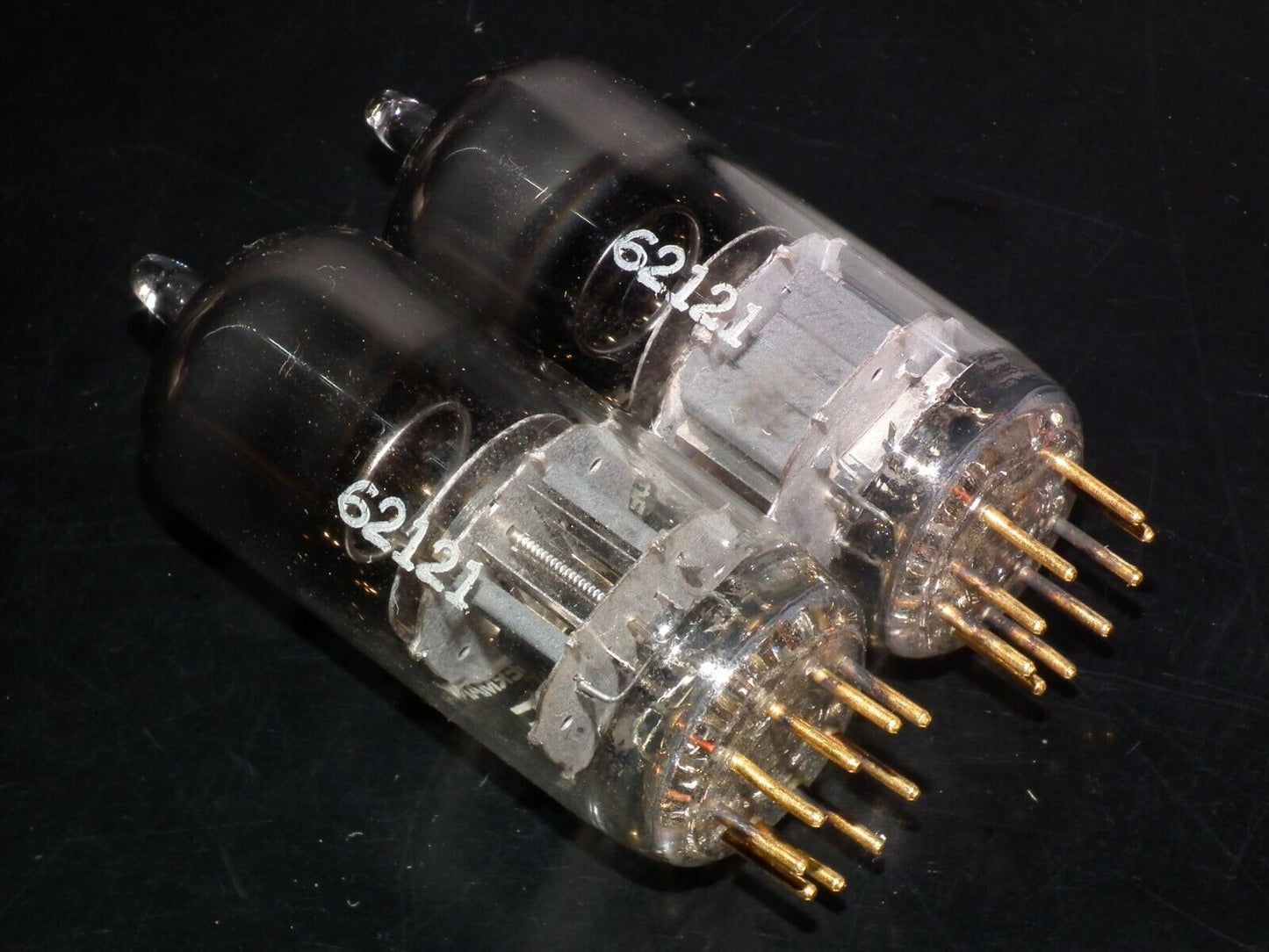 Matched Pair E280F Telefunken 7722 Used, tested NOS. Gold pins