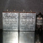 Two vintage Siemens electrolytic capacitors 25uF / 70V Klangfilm "Elyt glatt IB"