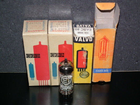 EABC80 NOS NIB 6T8 6AK8 triple diode triode EU radio receivers 60s 70s