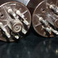 EL34 6CA7 Mullard Xf2 OO  Getter Welded Anodes Platinum Matched Pair Tested NOS