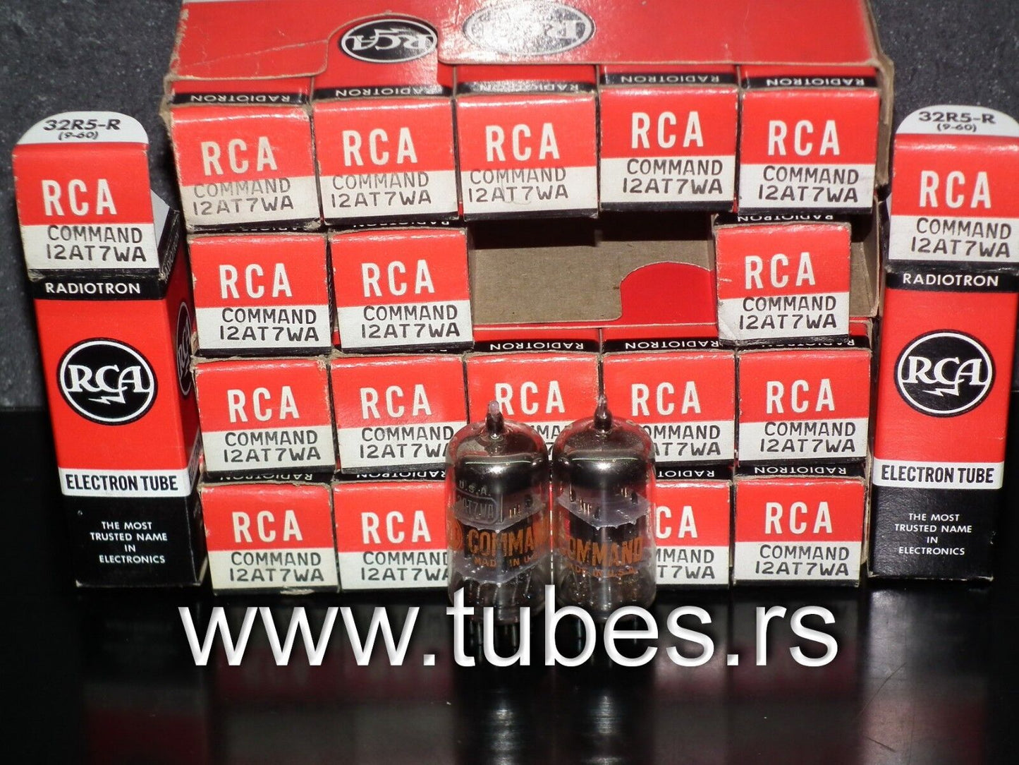 12AT7WA RCA Command Series NOS NIB platinum matched pair