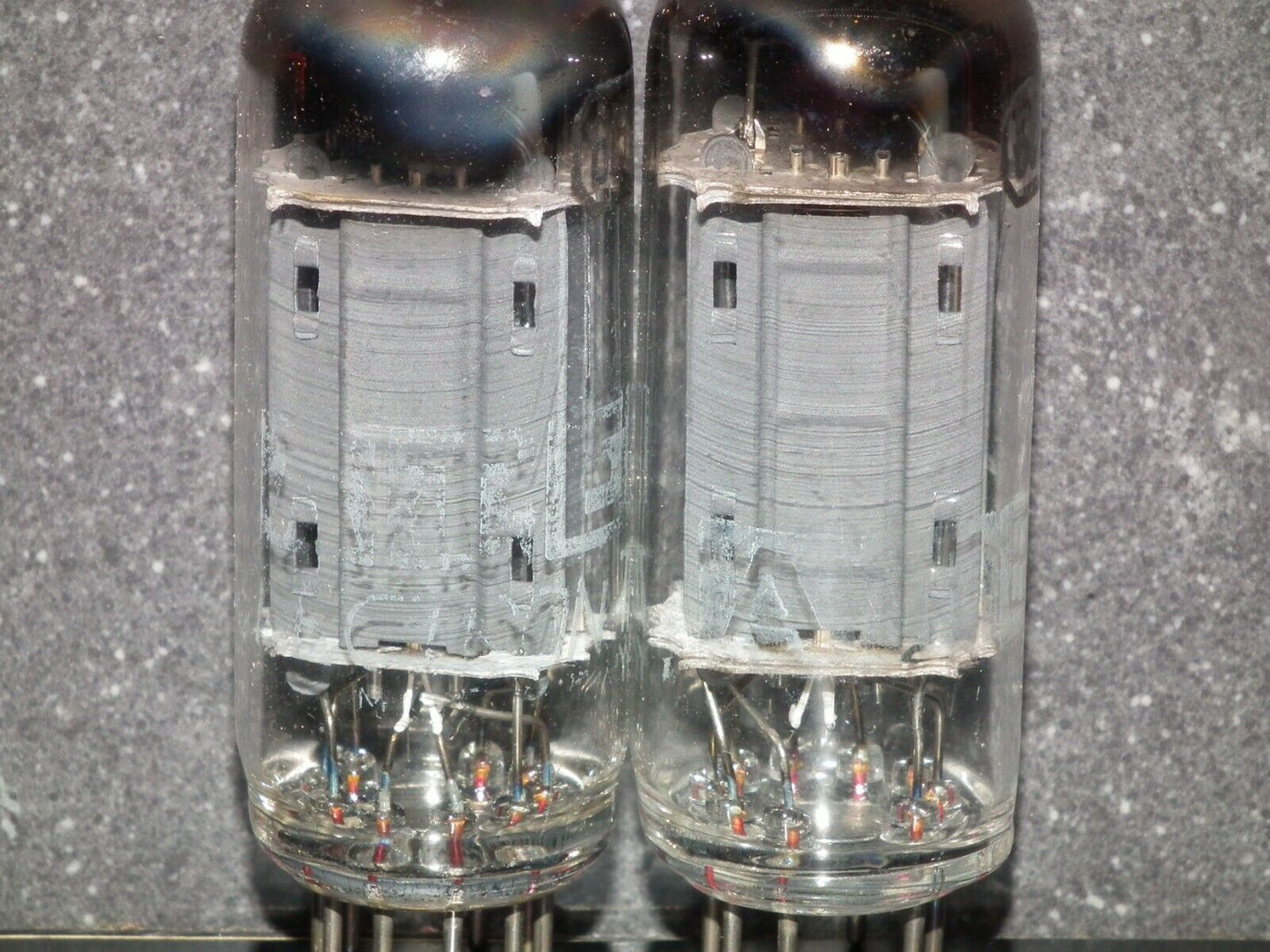 ATES RCA 6CG7 Platinum Matched Pair Square Getter Marantz 8B Leben Conrad Johnso