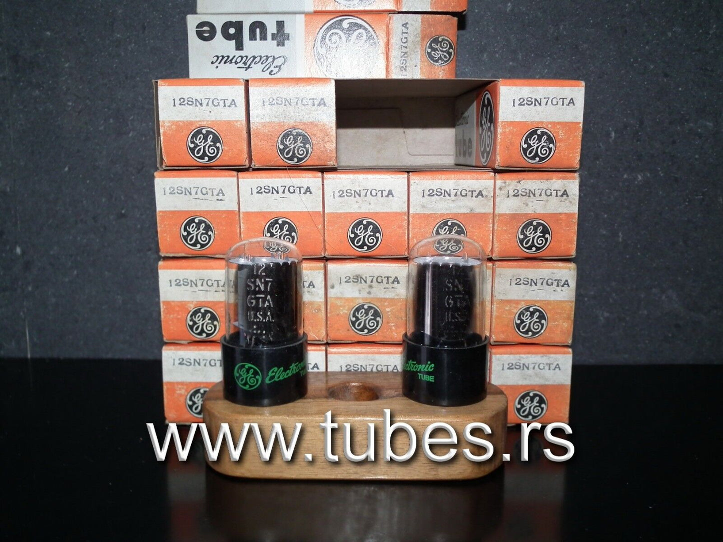 Rare General Electric 12SN7GTA Side Getter NOS NIB (1 pcs)
