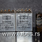 Two vintage Siemens PIO capacitors 2x2 uF 160V Klangfilm Made in West Germany