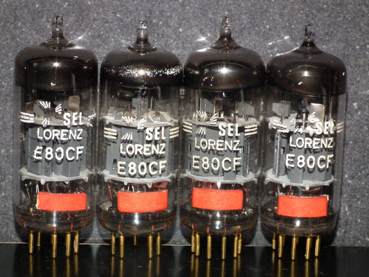 Matched Pair Telefunken E80CF 7643 for McIntosh MR-67 65B 71 rebranded Lorenz