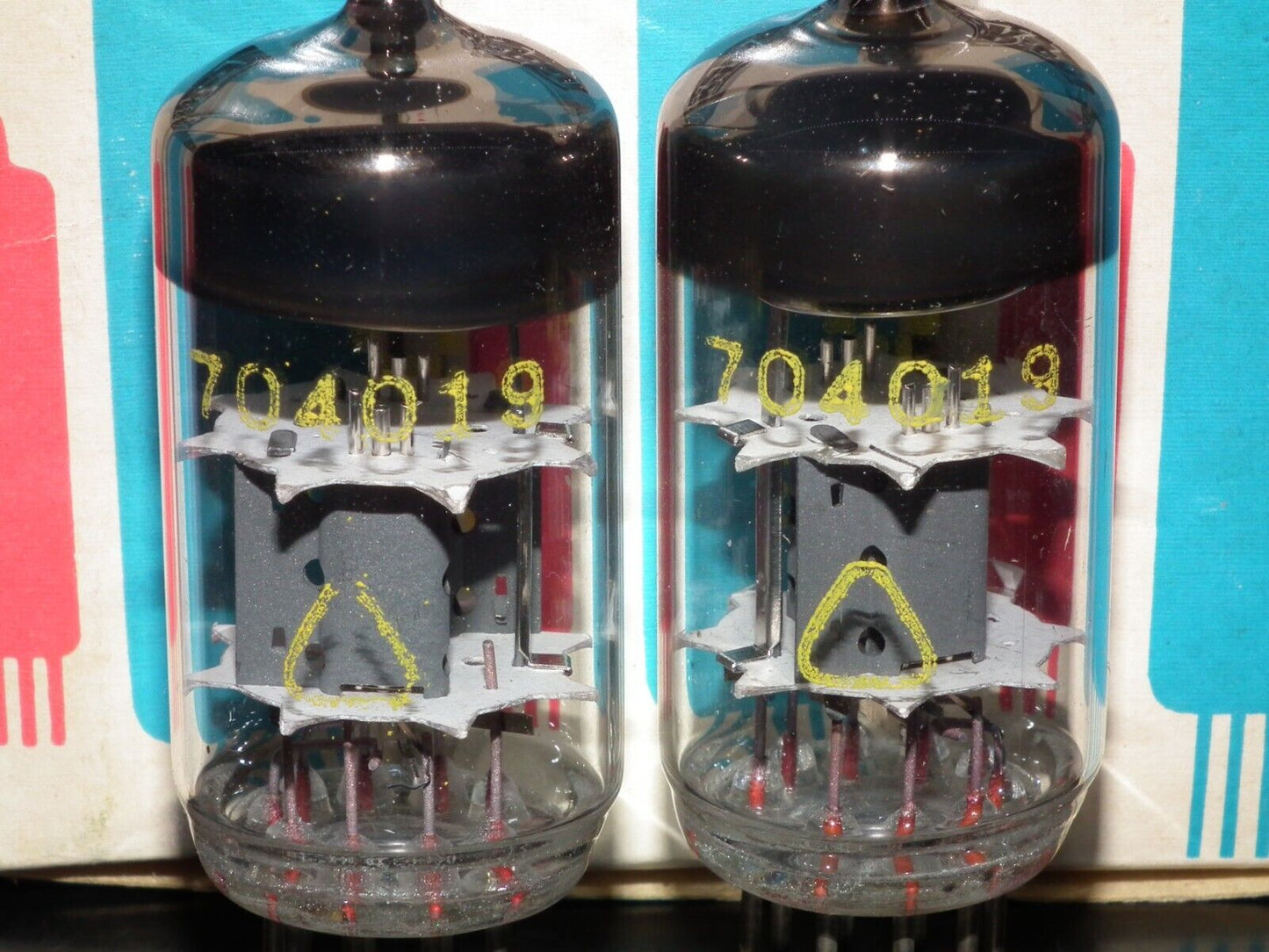 Platinum Matched PairECC83 12AX7 RFT Germany NOS NIB early 60s