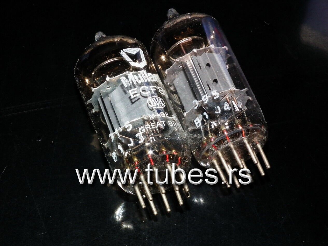 ECF80 6BL8 Mullard NOS Matched Pair for McIntosh MR65B MR67 MR71 333A