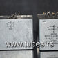 Two vintage Siemens PIO capacitors 4 + 4 uF / 160V Klangfilm from 60s-70s