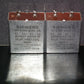 Two vintage Siemens electrolytic capacitors 10uF/100V Klangfilm West Germany 70s