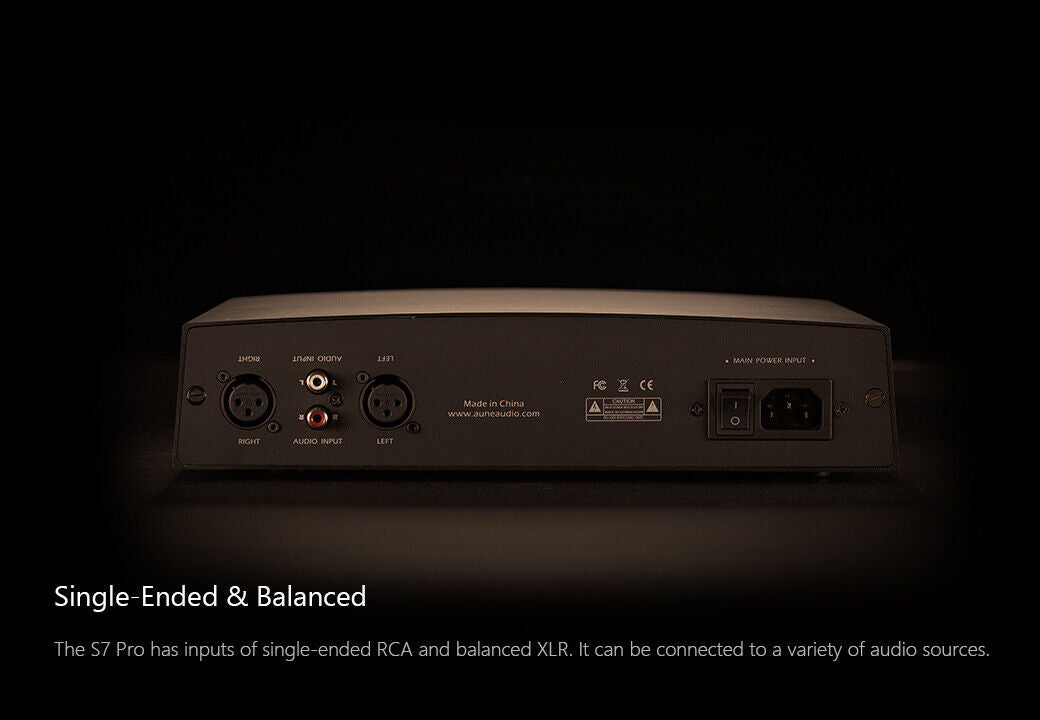 Aune S7 Headphone Amplifier HIFI Audio Earphone AMP Balanced