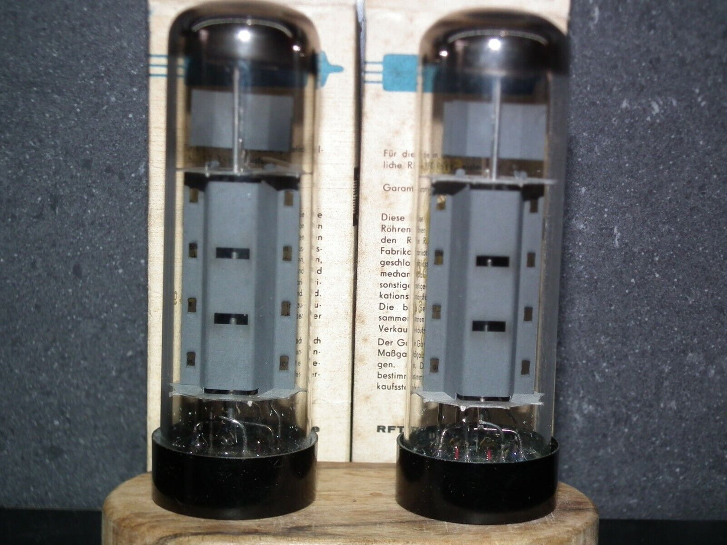 EL34 RFT RARE Short Base Platinum Matched Pair NOS NIB Germany early 60s 608046