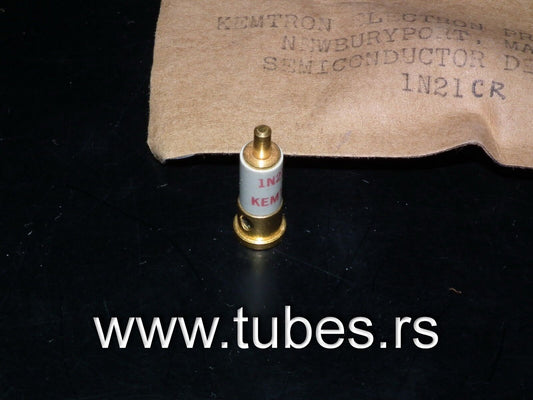 1N21CR Kemtron Gold Slug Microwave MIXER DIODE NOS JAN Packaging