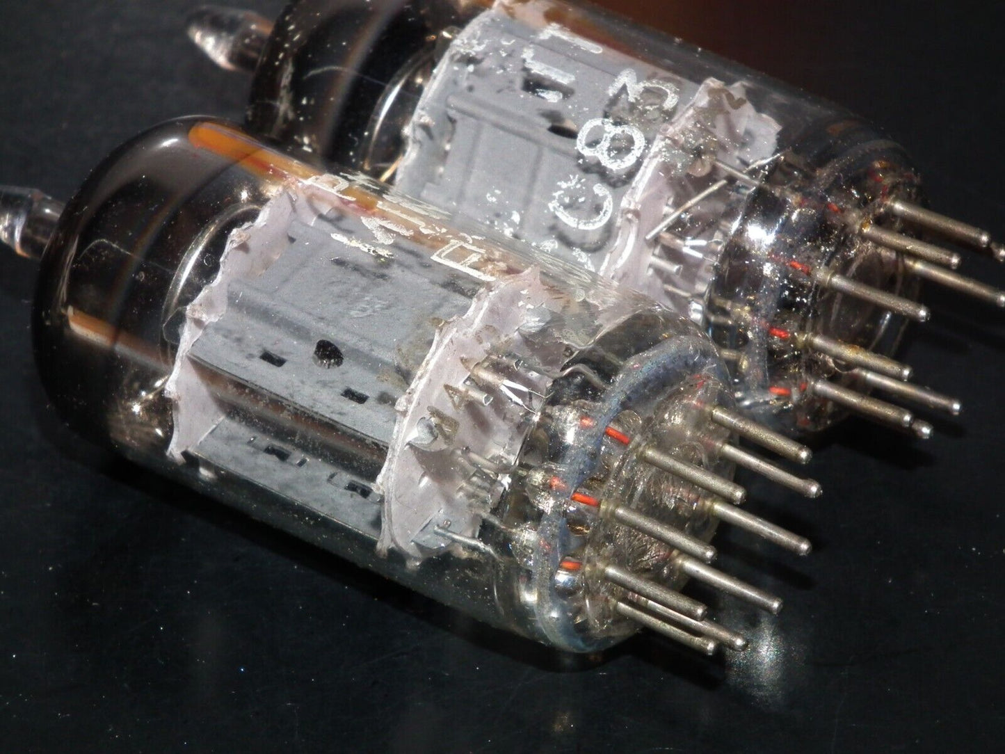 ECC83 Philips Miniwatt 12AX7 Matched Pair USED tested Stronger than NOS 125%