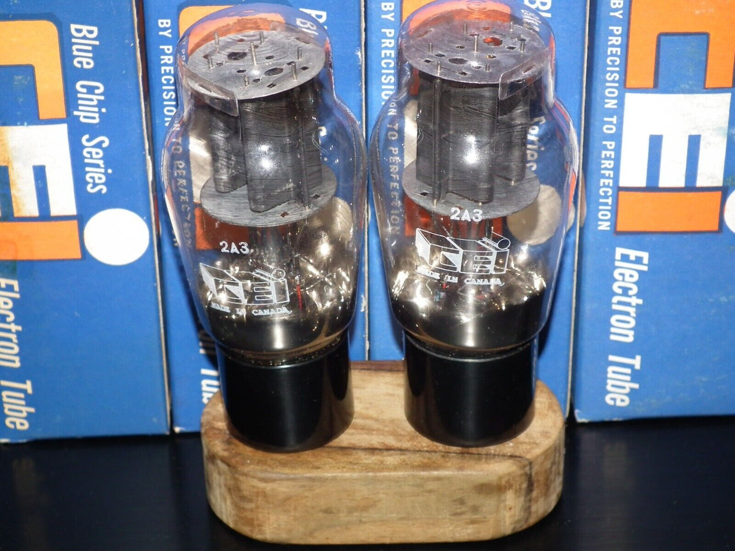 Platinum Matched Pair 2A3 Canadian Marconi NOS NIB DD Getter Rebranded CEI