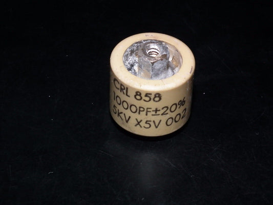 Doorknob Capacitor CRL 858 - 1000pF 5KV 1nF/5000V for ham radio amplifiers