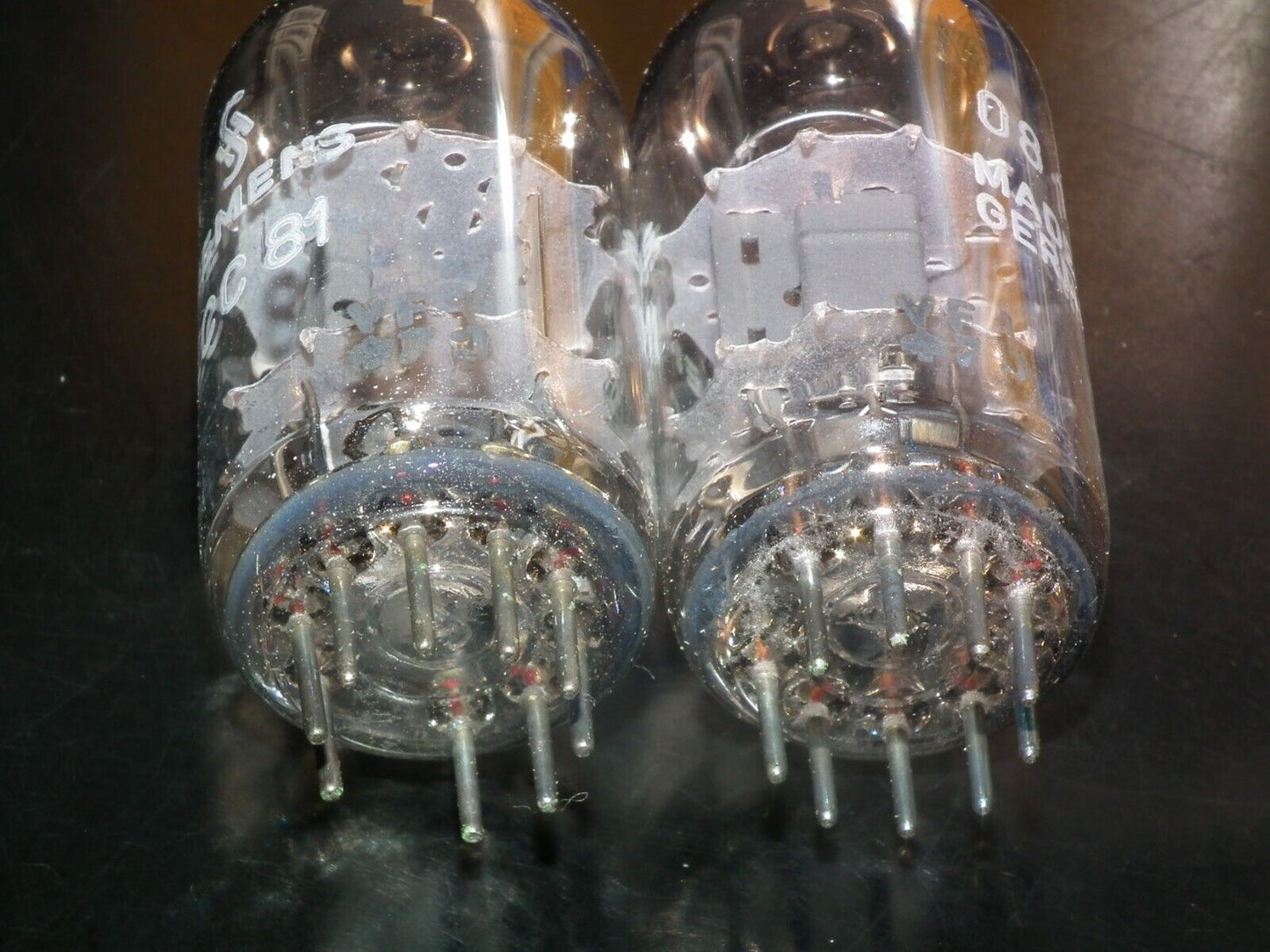 ECC81 Siemens Platinum Matched Pair NOS NIB 12AT7 Siemens&Halske Munich W German