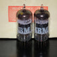 Platinum Matched Pair 6072A GE 12AY7 rebranded IBM Black Anodes