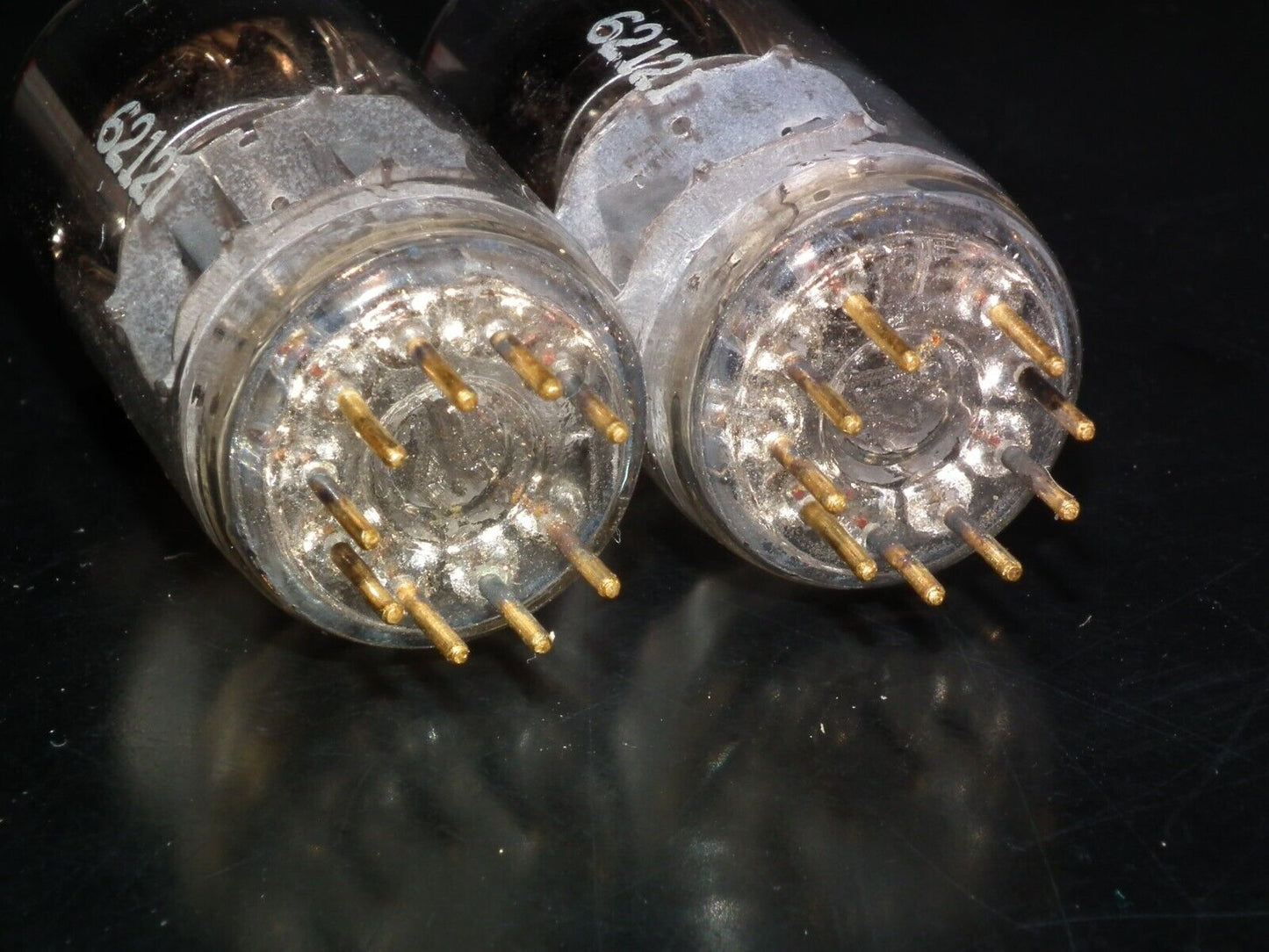 Matched Pair E280F Telefunken 7722 Used, tested NOS. Gold pins