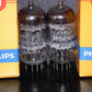 Pair (2pcs) ECC82 12AU7 Philips Heerlen Delta codes Used tested 85% of NOS Value