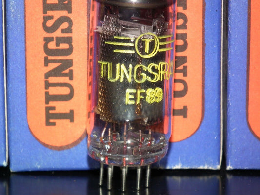 EF89 Tungsram 6DA6 Radio Receiver Tube NOS NIB Old Europe tube radio from 60s