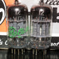 12AU7A General Electric ECC82  - Platinum Matched Pair - NOS NIB Green printing