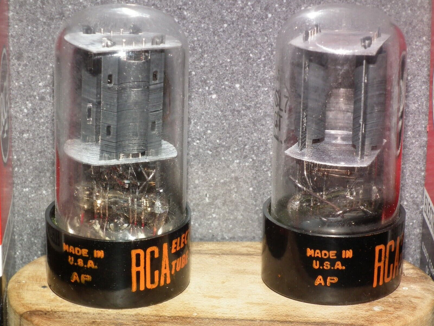 6SL7GT RCA NOS Platinum Matched Pair, the same dates, old type boxes
