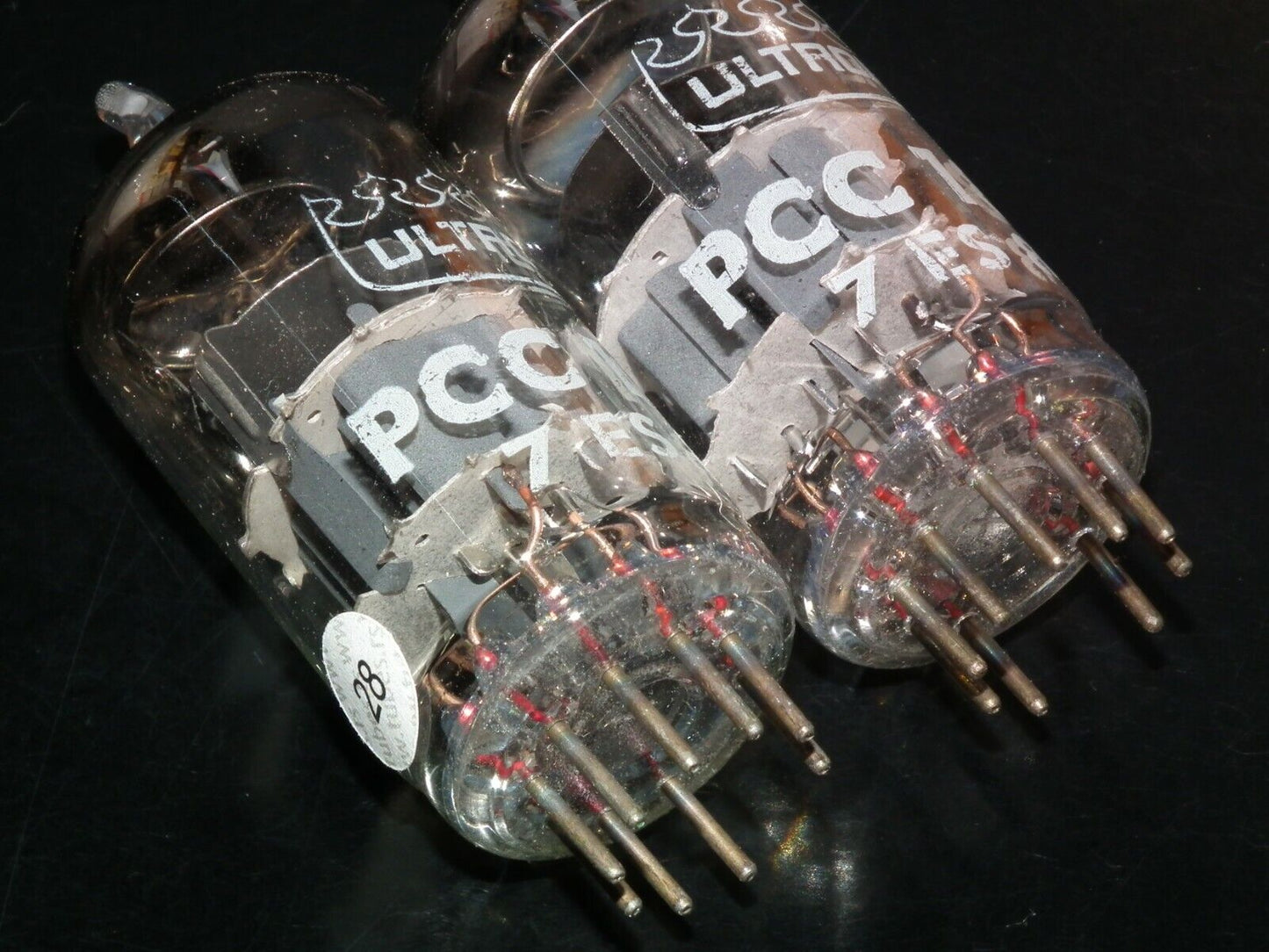 Platinum matched pair PCC189 7ES8 Ultron Tungsram very quiet, variable mu