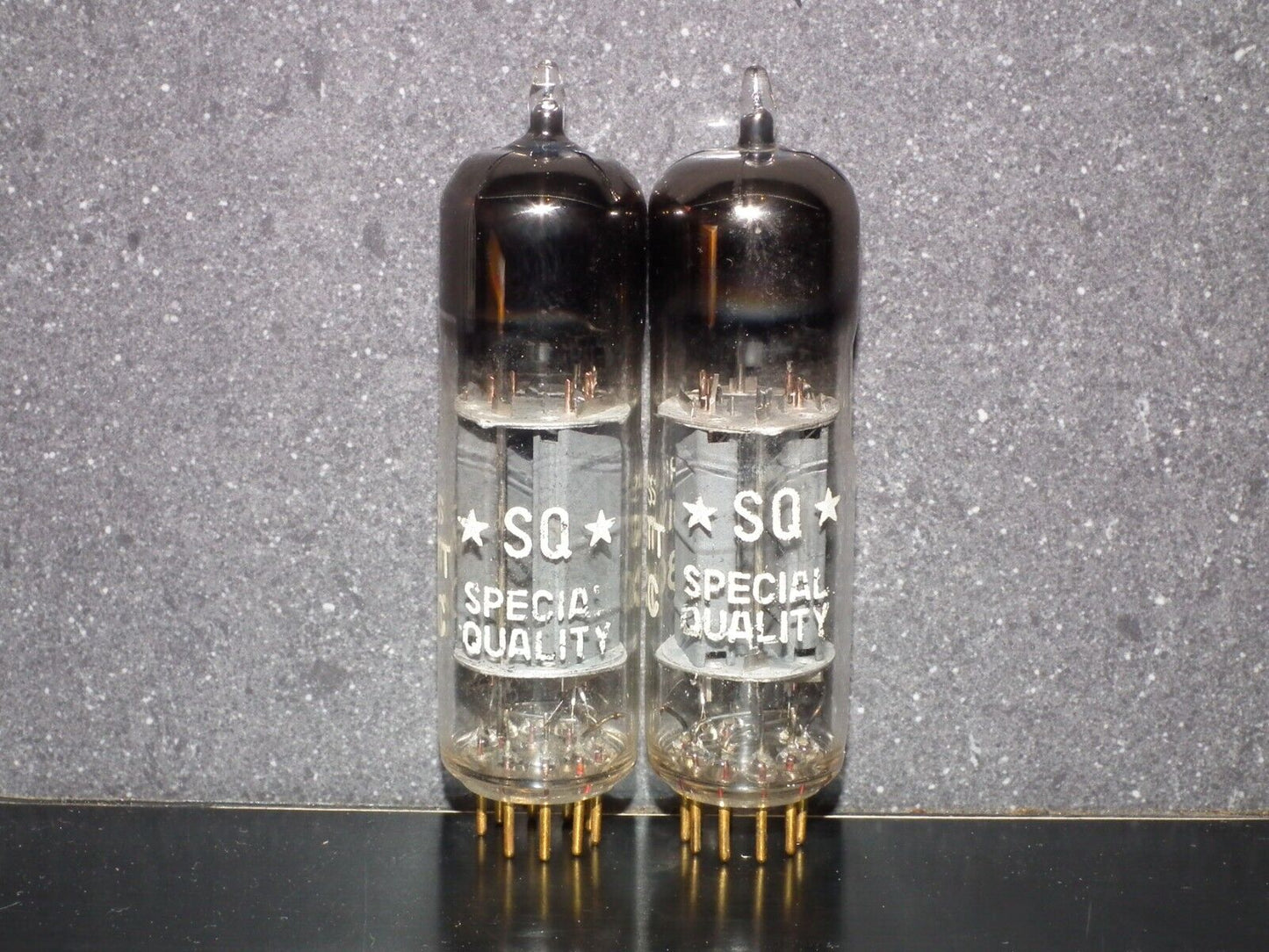 Philips E80CC 6085 Matched pair (Rare FOIL D Getter, PINCHED WAIST!) Tested NOS