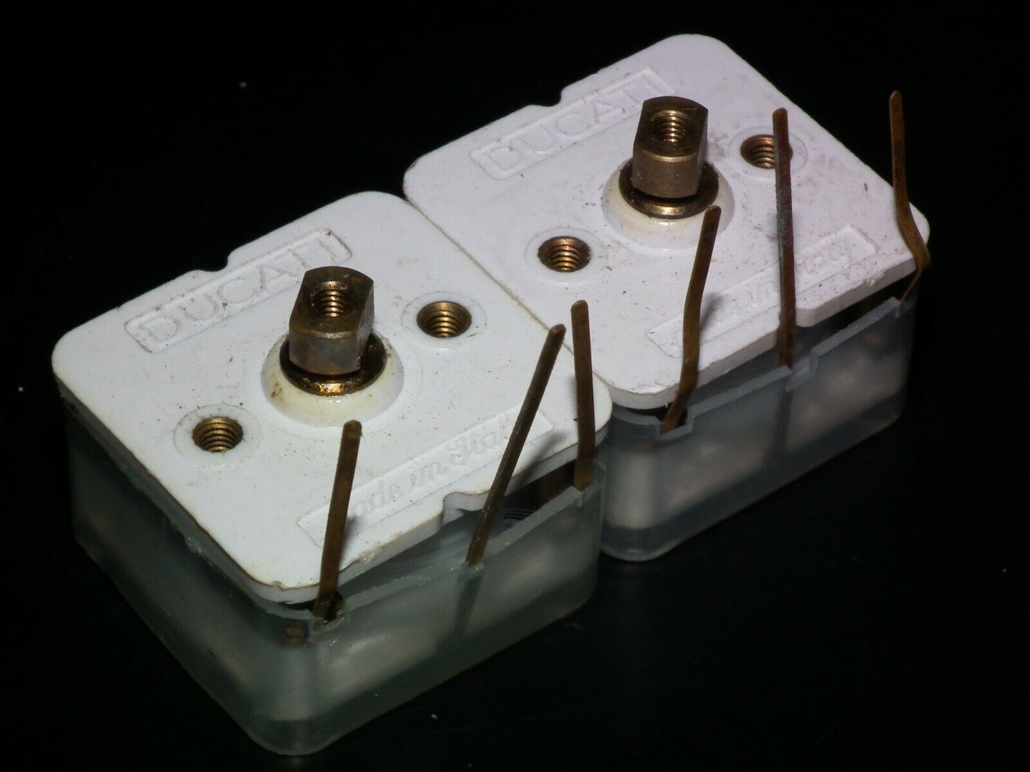 One variable film capacitor DUCATI 2 x (20pF - 150pF) NOS Vintage Item from 60s