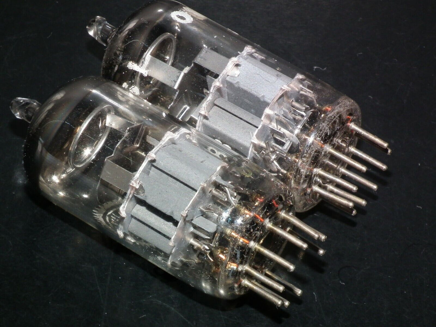 Matched pair PCC88 Valvo 7DJ8 GRAY SHIELD DUAL STAGE GETTER Used tested OK