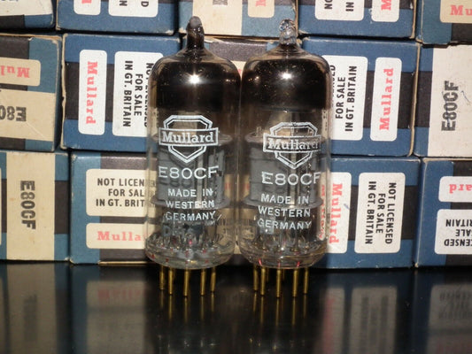 Mullard Valvo E80CF 7643 for McIntosh MR-67 65B 71 Platinum matched pair