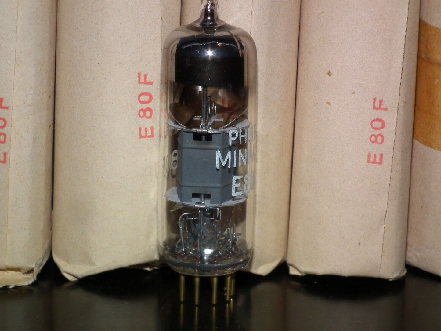 E80F Philips Miniwatt NOS in original wrap packaging 60s EF86 6267 Sub