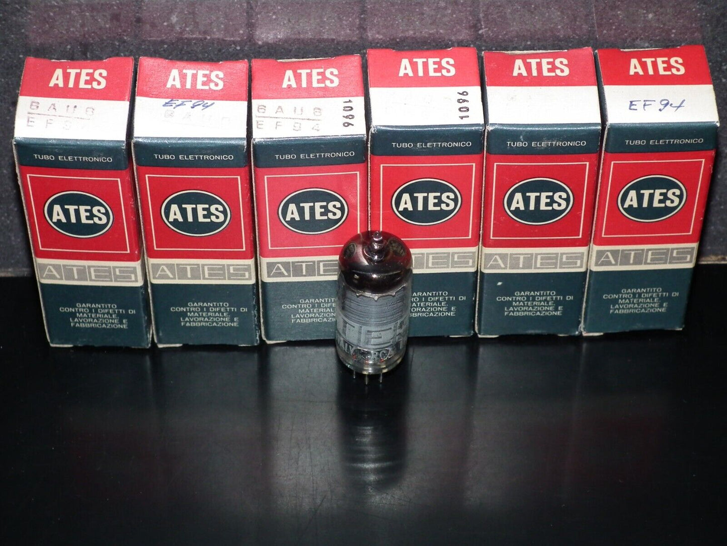 NOS NIB EF94 6AU6 ATES Italy RCA Low Noise tested for microphonic Sony