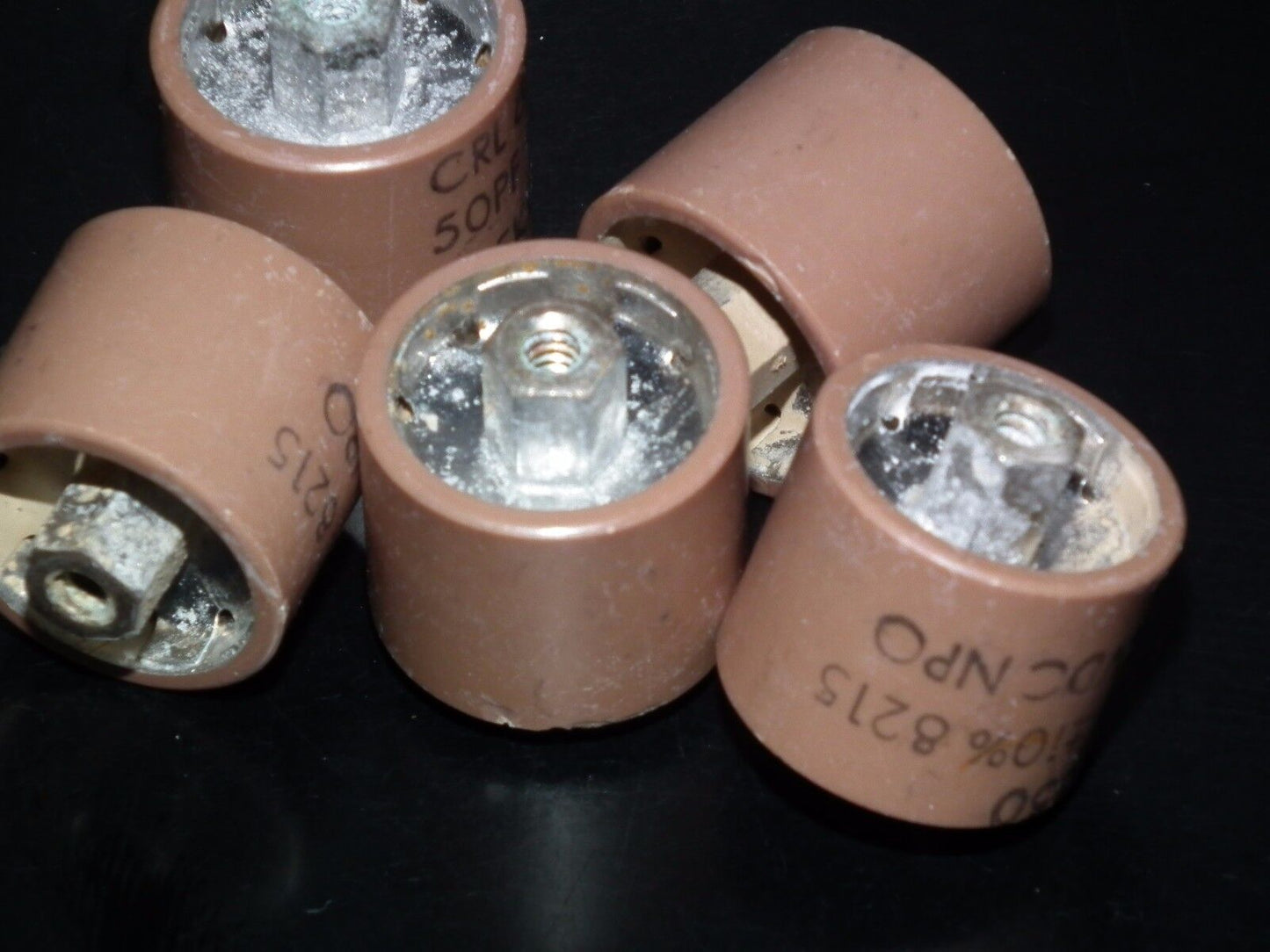 RF ceramic doorknob HV capacitor CRL850 50pF 7500V NOS 50pF 7.5KV 0.0005uF