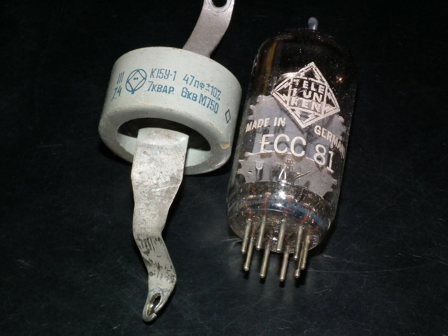 HV Doorknob Capacitor 47pF 6KV for transmitters and linear amp Soviet Made