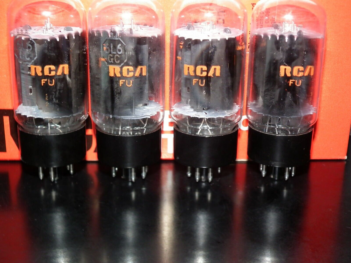 6L6GC RCA Platinum Matched Pair NOS NIB Holy Grail 6L6 Black Anodes