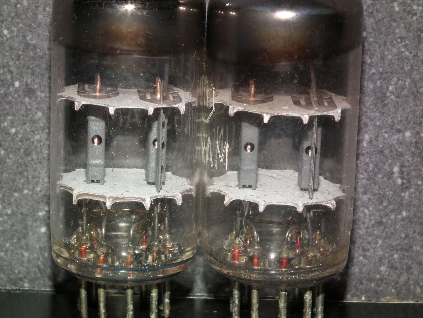 Matched Pair ECC81 12AT7 Siemens old type rebranded Tungsram, white logo (Used)