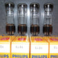 EL34 Mullard Platinum Matched Quad NOS NIB Blackburn Xf4 1979, rebranded Philips