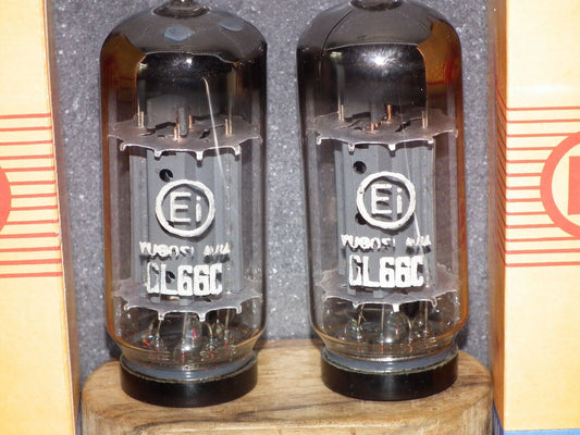 6L6GC EI Yugoslavia Platinum Matched Pair NOS NIB Welded Anodes