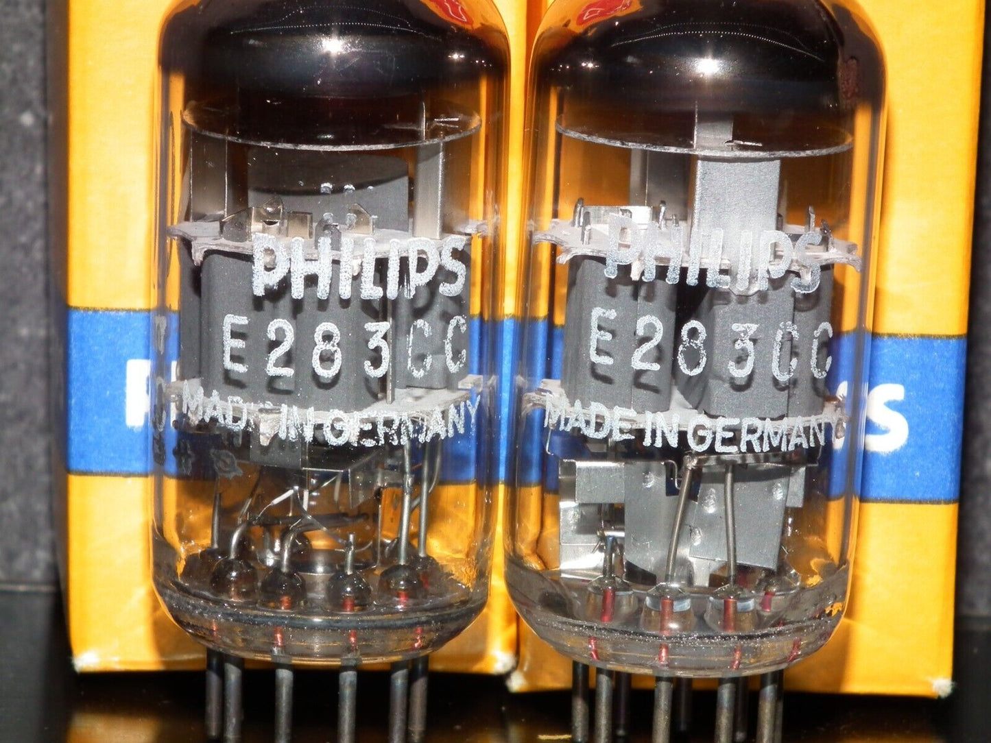 E283CC Siemens Platinum Matched Pair NOS, rebranded Philips, balanced low noise