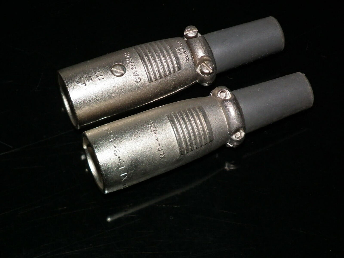 One ITT Cannon male XLR-3-12C NOS Microphone connector XLR 3 12C (3 pole)