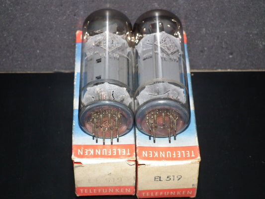 EL519 Telefunken 6KG6 PLATINUM Matched PAIR EAR859 EAR861 NOS NIB the same code