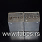 Two vintage Siemens PIO capacitors 2x2 uF 160V Klangfilm Made in West Germany