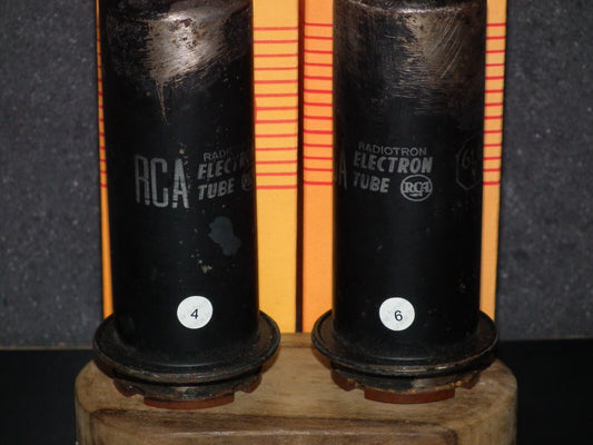 6L6Y RCA Platinum Matched Pair Used tested NOS