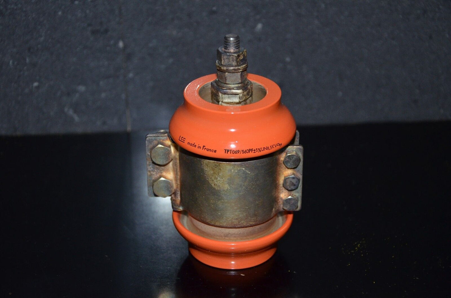 LCC France 560pF 8.5KV doorknob capacitor for professional broadcast & ham radio