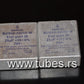 Two vintage Siemens electrolytic capacitors 25uF / 70V Klangfilm "Elyt glatt IB