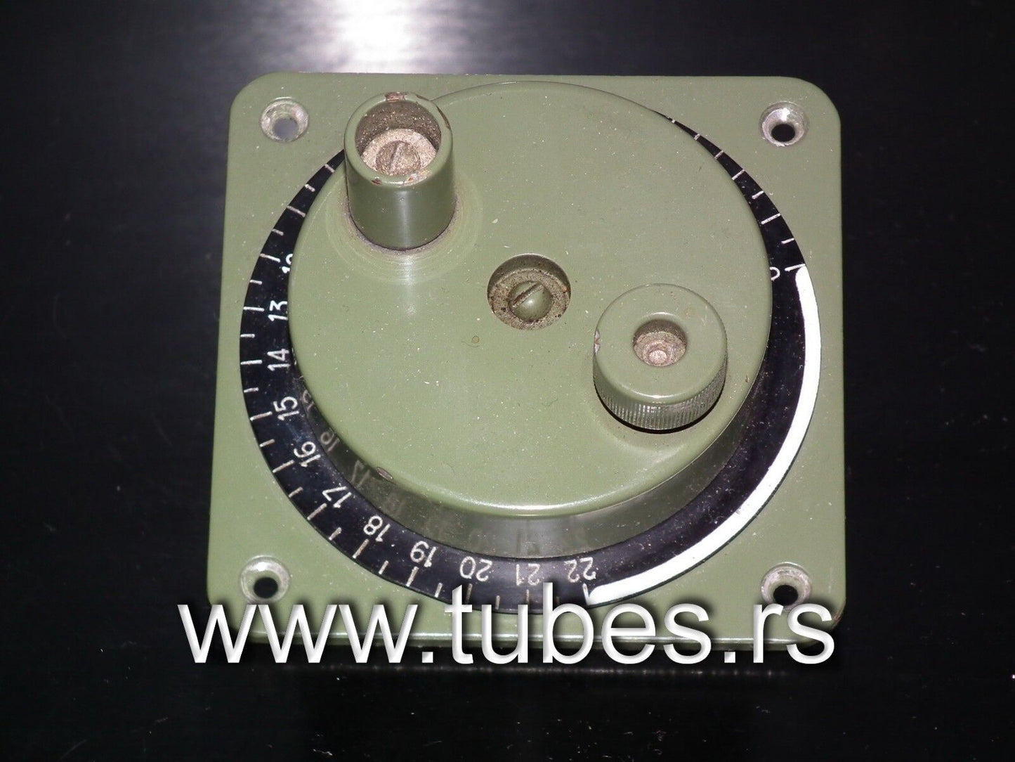 Large Vernier Dial Control Knob HF LINEAR AMPLIFIER Antenna Coupler from 60s